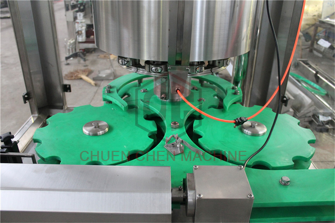 Glass Bottle Capping And Labeling Machine , Liquid Filling And Capping Machine