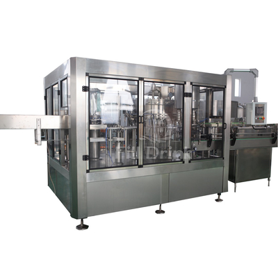 SUS304 3 In 1 Monoblock Filler Capper Machine Mesin Pengisi Berkarbonasi Cap Sorting Lift