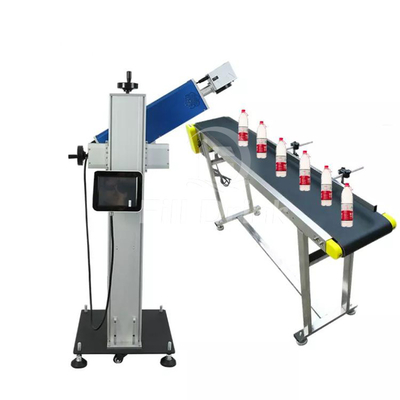Mesin Cetak Botol 200DPI Peralatan Pengodean Tanggal Laser Untuk Botol Plastik